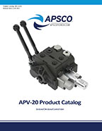 APSCO APV Series Hydraulic Sectional Valves